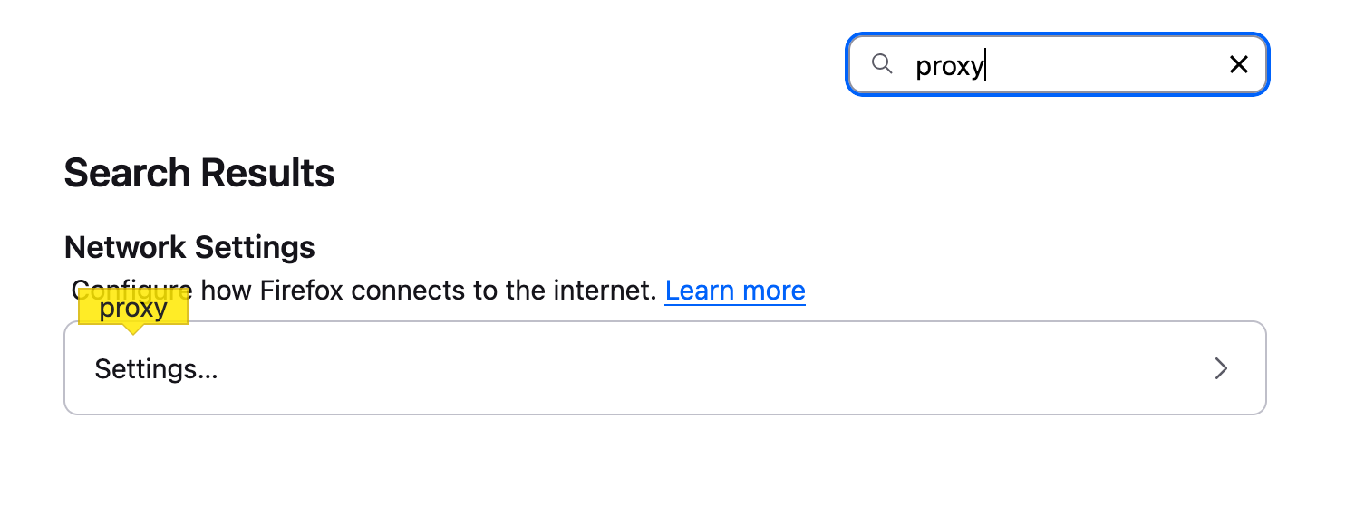 Firefox Settings Proxy