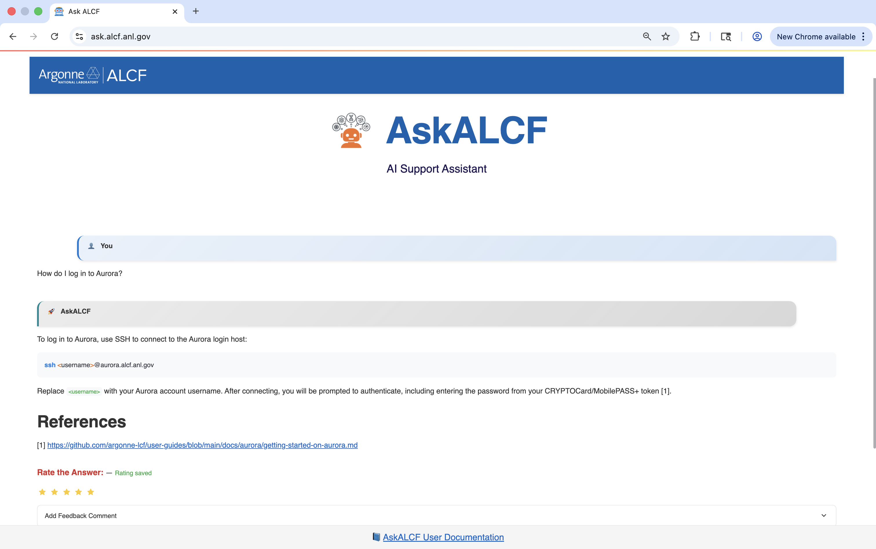 Example: Knowledge base query